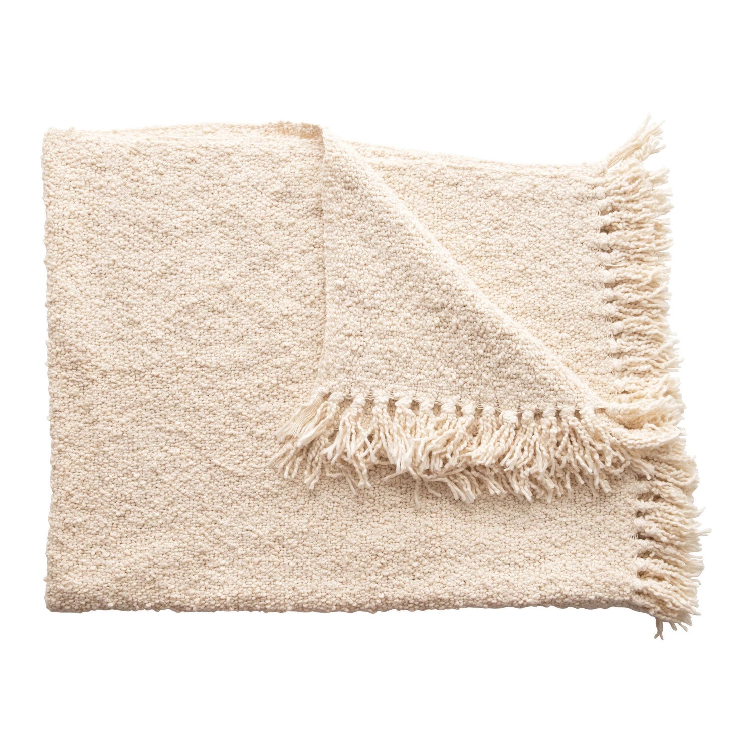 Charleston Cream Throw Blanket
