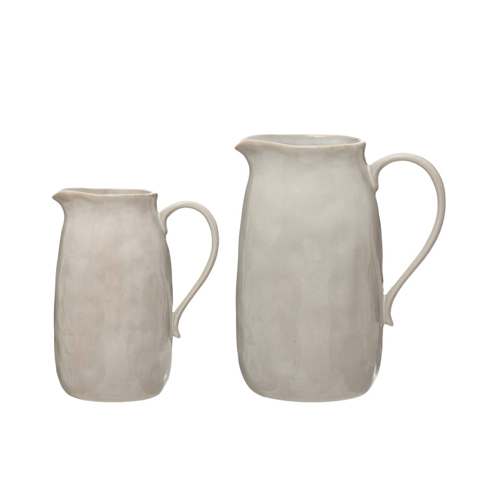 Reactive Glaze Stoneware Pitcher