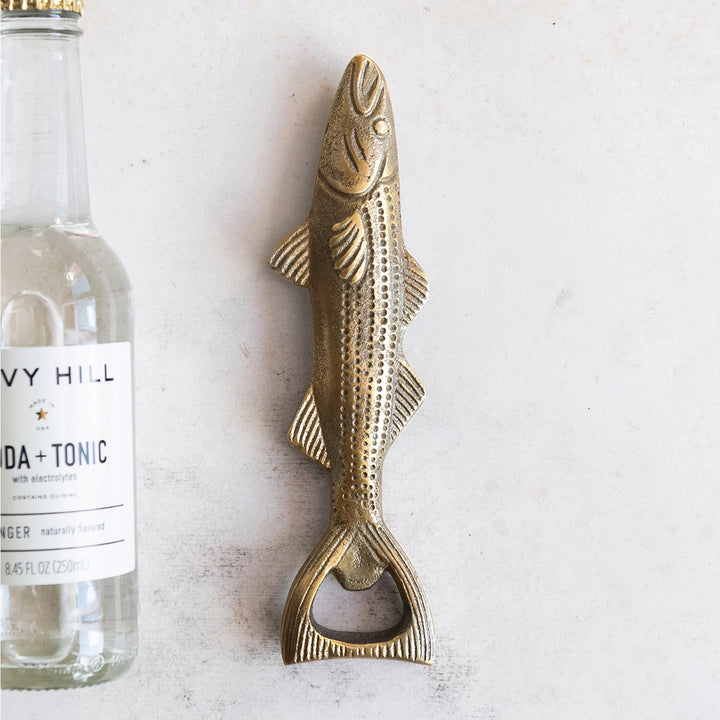 Cast Aluminum Fish Shaped Bottle Opener