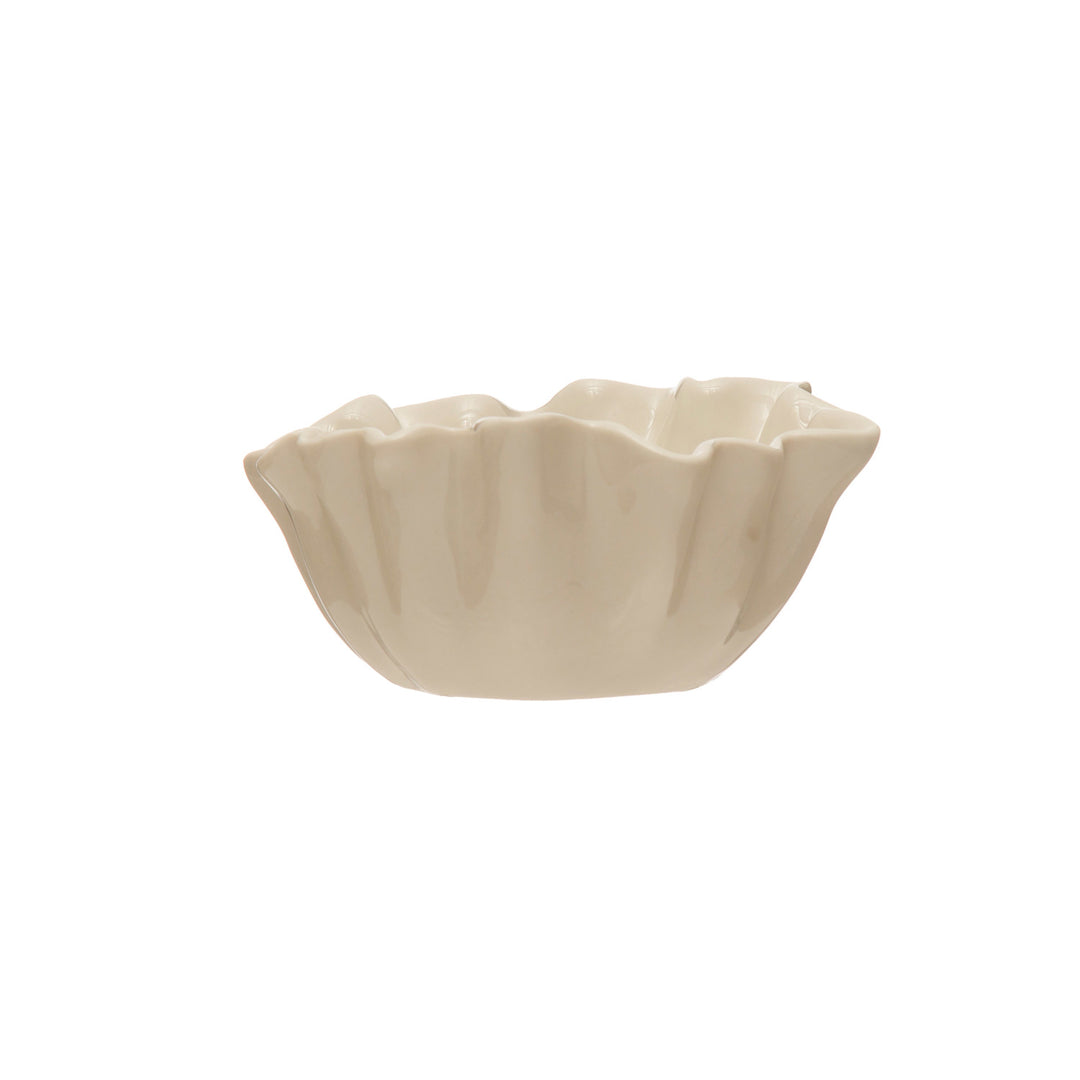 Stoneware Fluted Petite Bowl