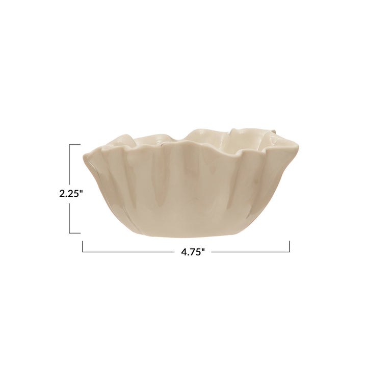 Stoneware Fluted Petite Bowl