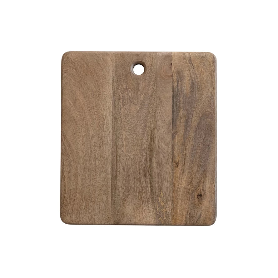 Two-Tone Mango Wood Cheese/Cutting Board w/ Handle - Thumbnail 2
