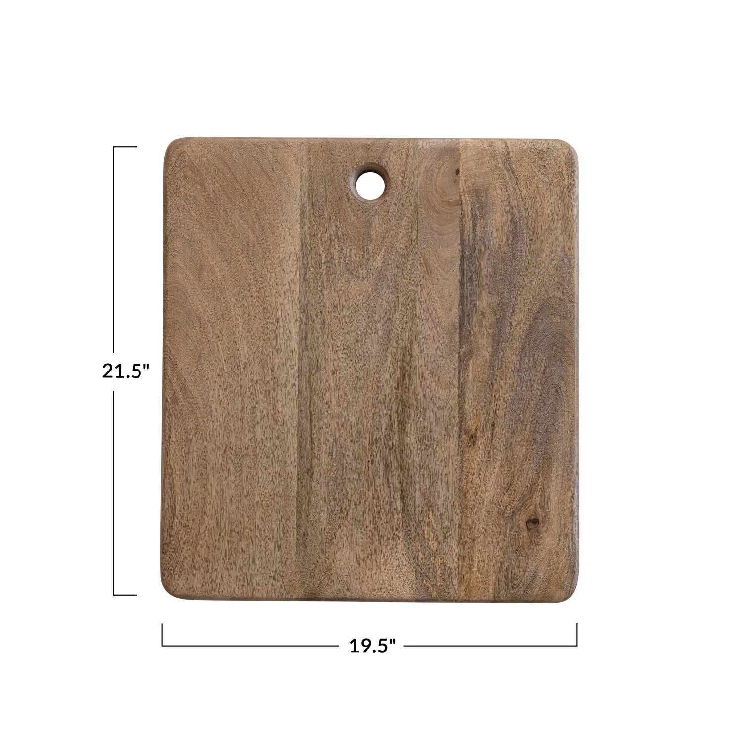 Two-Tone Mango Wood Cheese/Cutting Board w/ Handle - Thumbnail 3