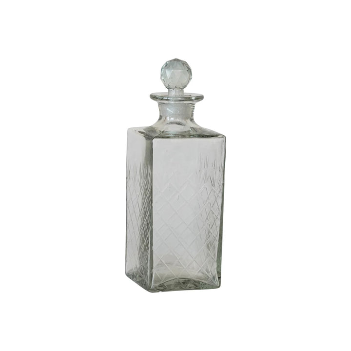 Etched Glass Decanter
