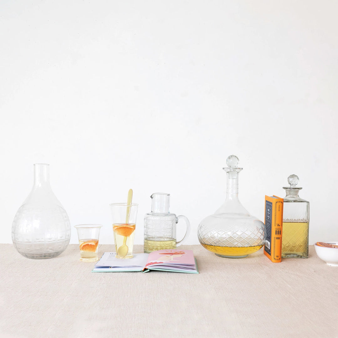 Etched Glass Decanter