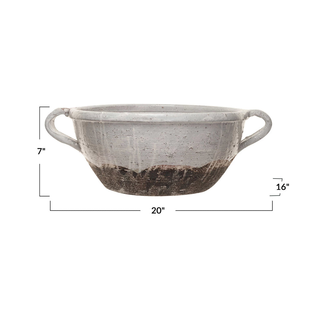 Distressed Handled Bowl