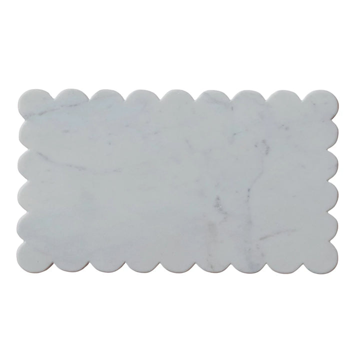 Rectangular marble tile with a subtle pattern