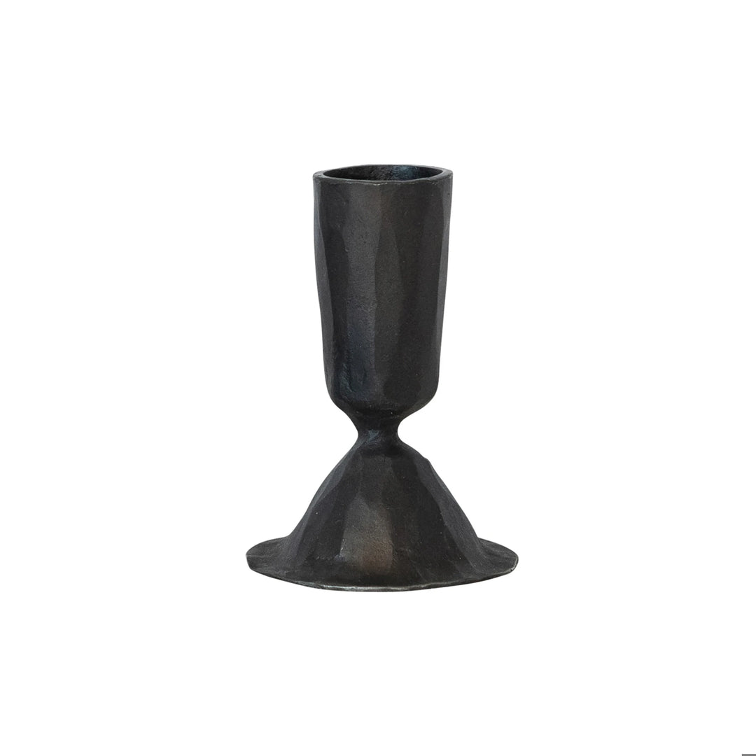 Hand-Forged Cast Iron Taper Holder
