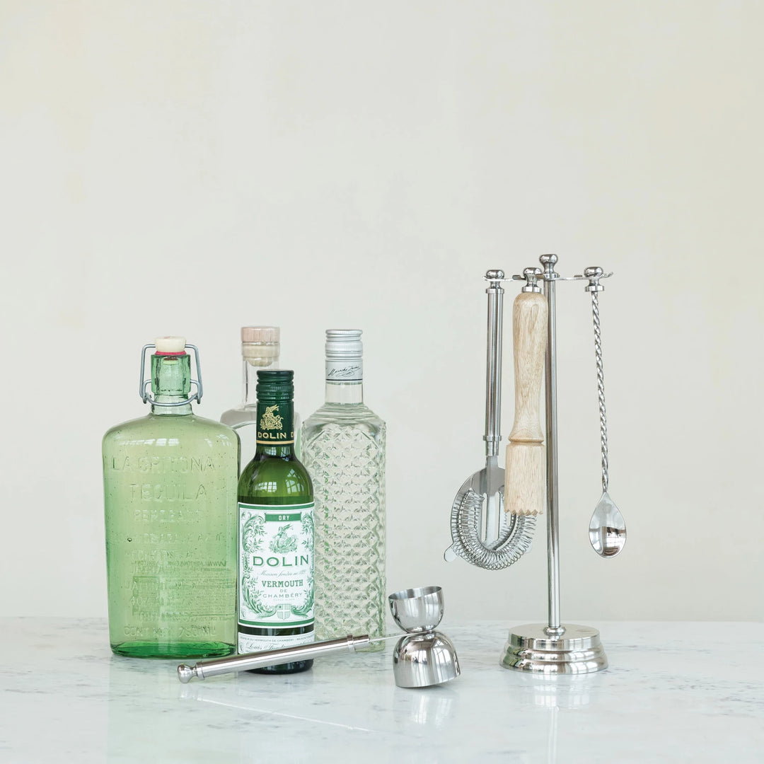 stainless steel barware set
