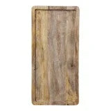 Wooden cutting board on a white background
