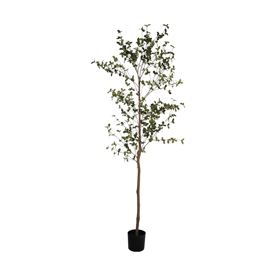 Faux Ficus Tree in Plastic Pot