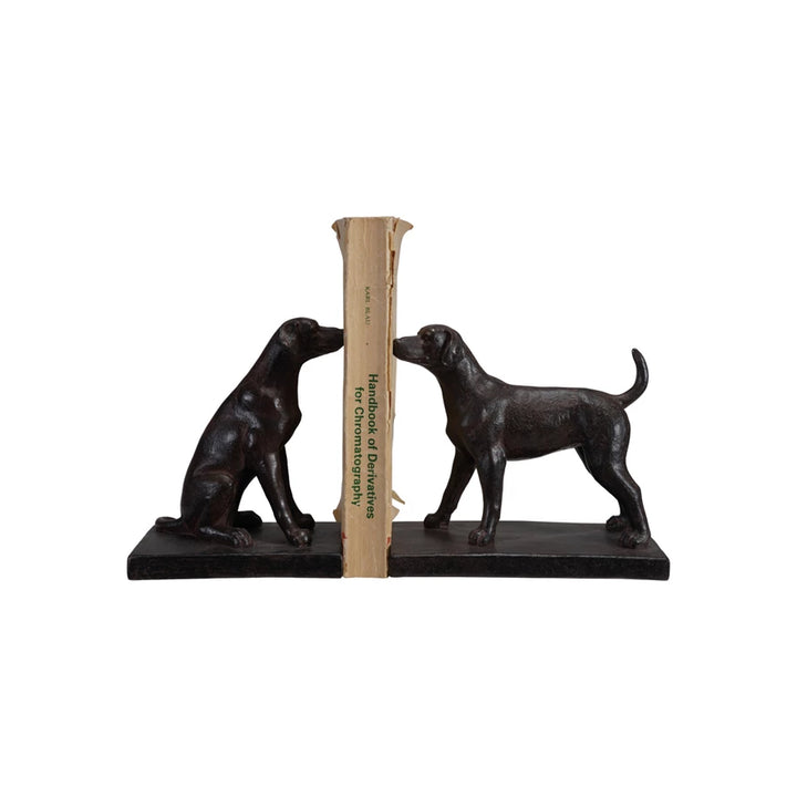 Resin Dog Bookends