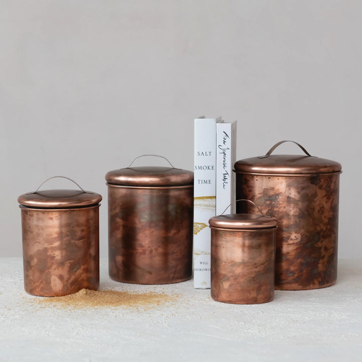 Copper Finished Canisters