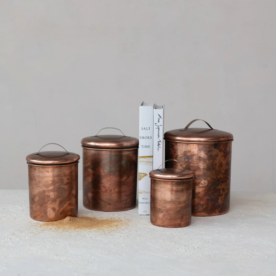 Copper Finished Canisters