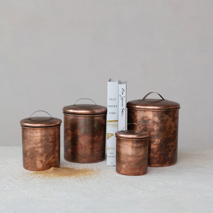 Copper Finished Canisters