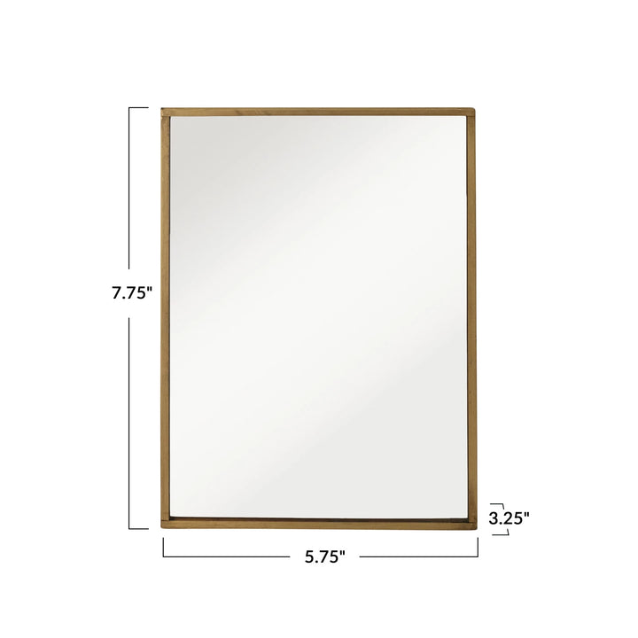 Brass Freestanding Mirror