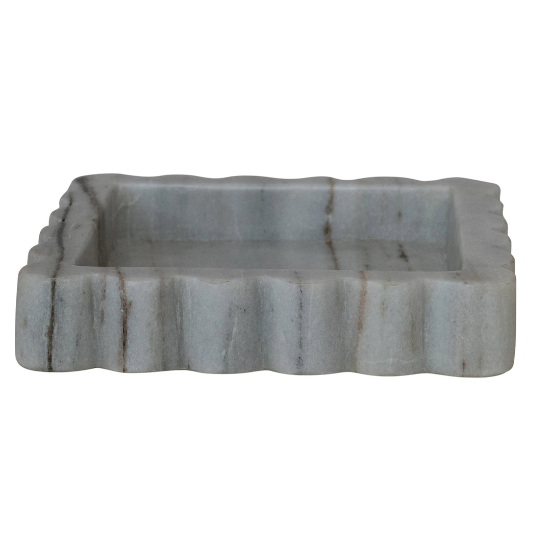 Marble Scalloped Tray