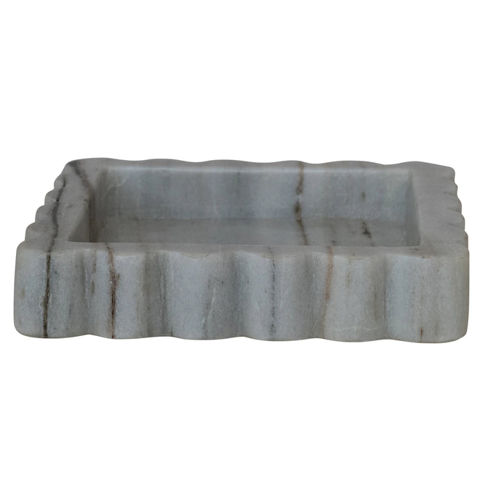 Marble Scalloped Tray