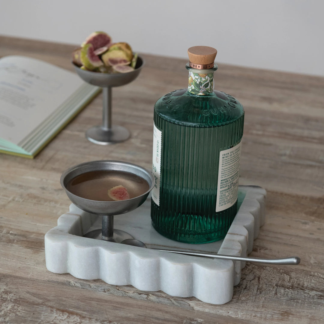 Marble Scalloped Tray
