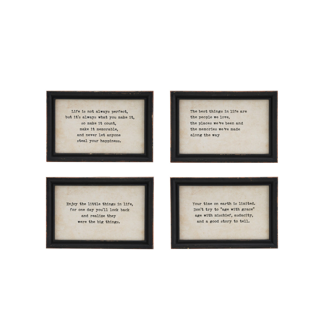 Wood Framed Wall Décor