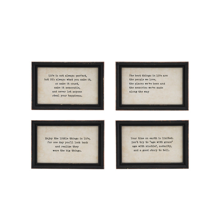 Wood Framed Wall Décor