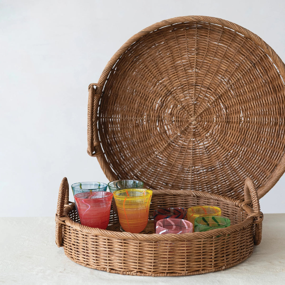 Palmera Rattan Handled Trays