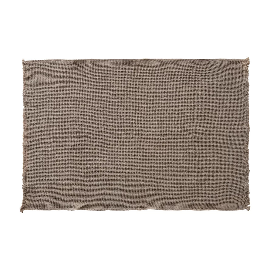 cotton waffle weave throw blanket