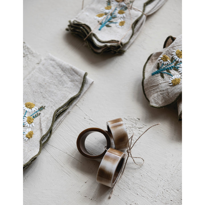 Marbled Resin Napkin Ring