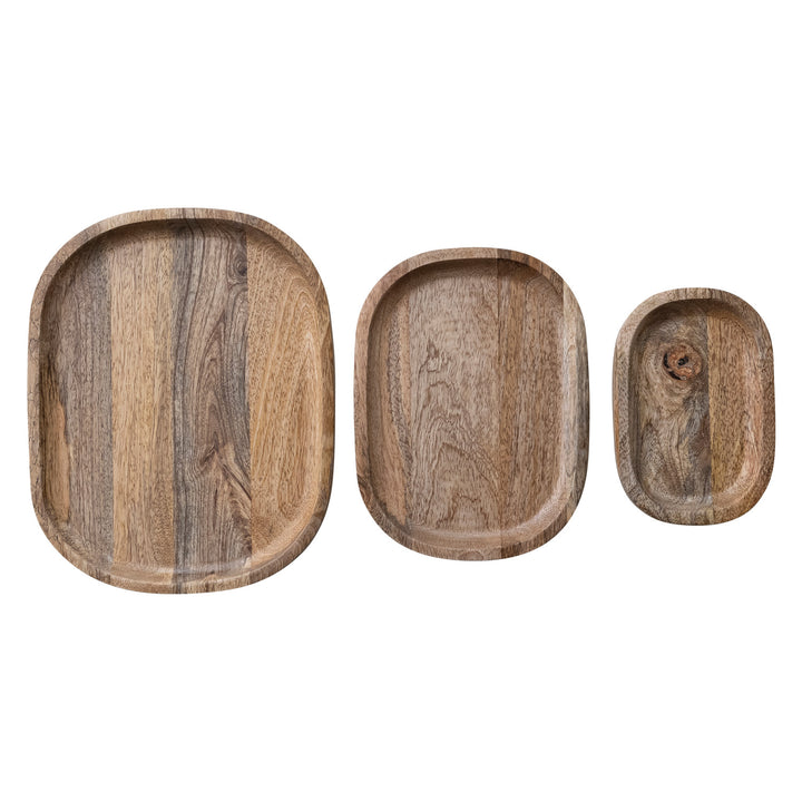 Oval Mango Wood Trays