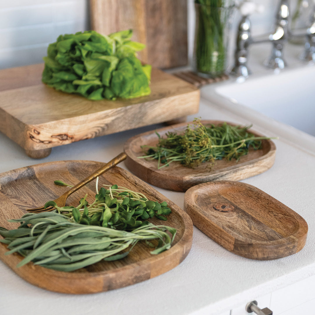 Oval Mango Wood Trays