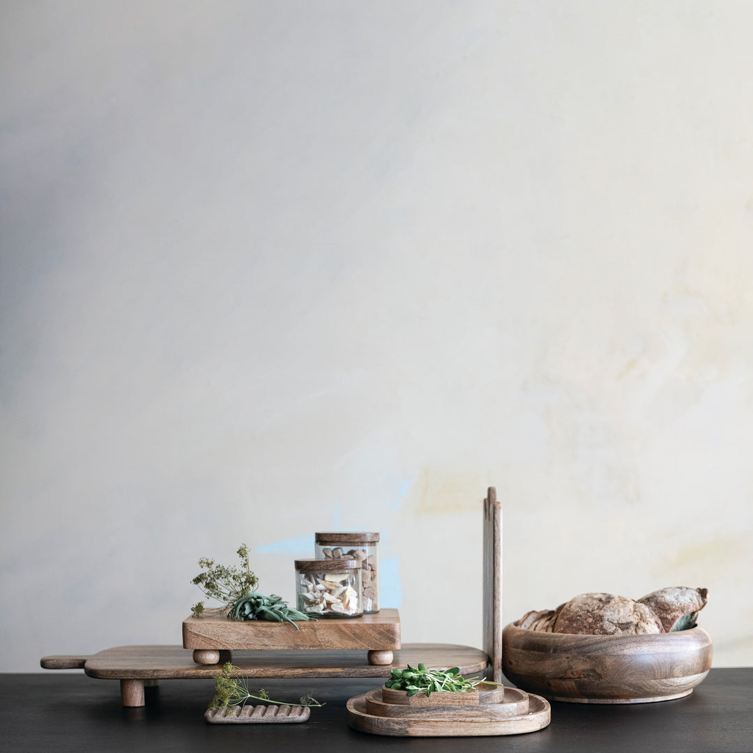 Mango Wood Footed Serving Board
