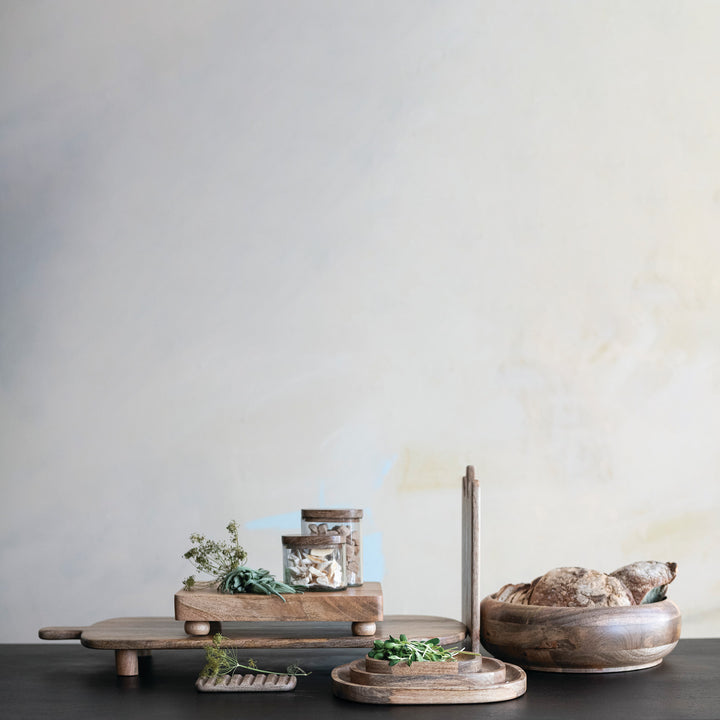 Mango Wood Footed Serving Board