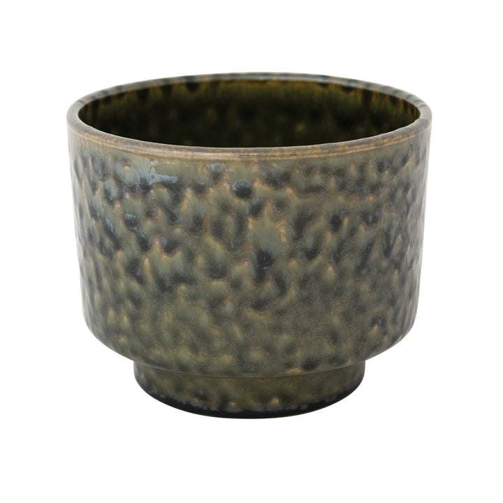 Green Reactive Glaze Planter