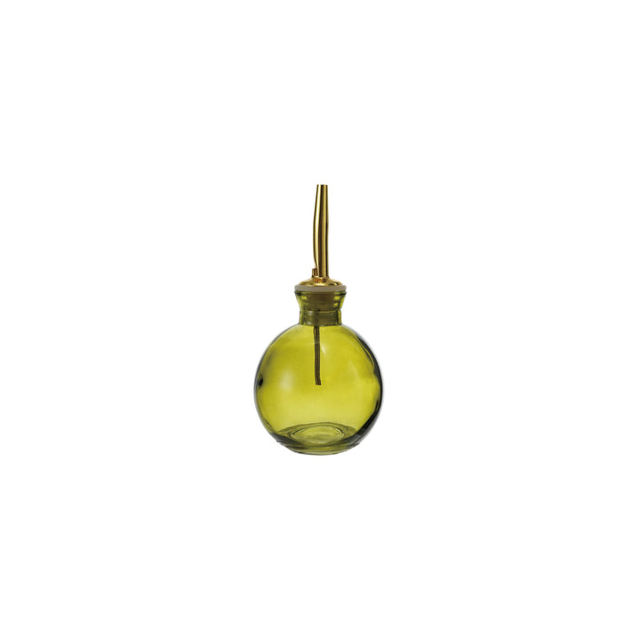 Olive Green Glass Bitters Bottle