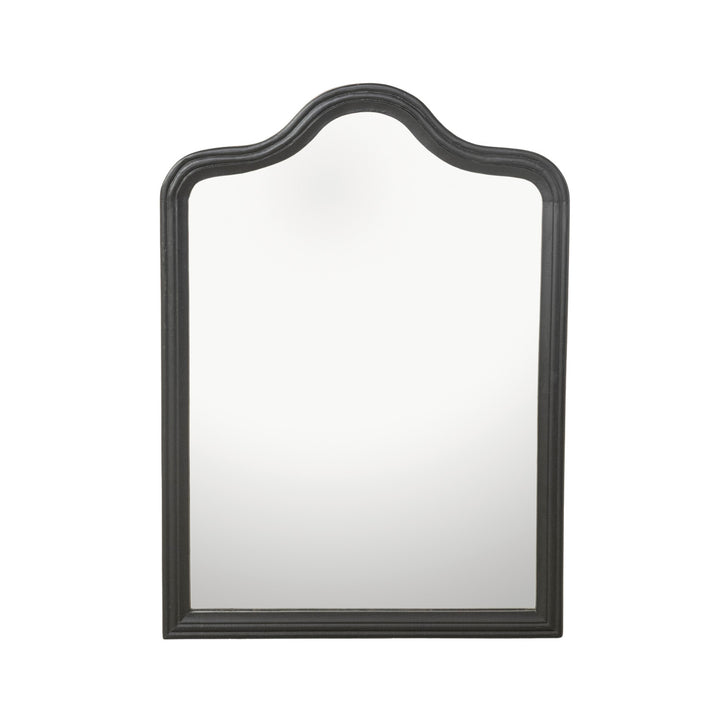 Hand-Carved Mango Wood Framed Arched Wall Mirror