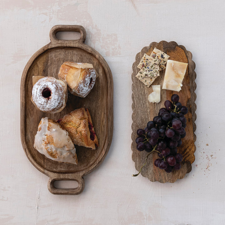 Oval Mango Wood Tray