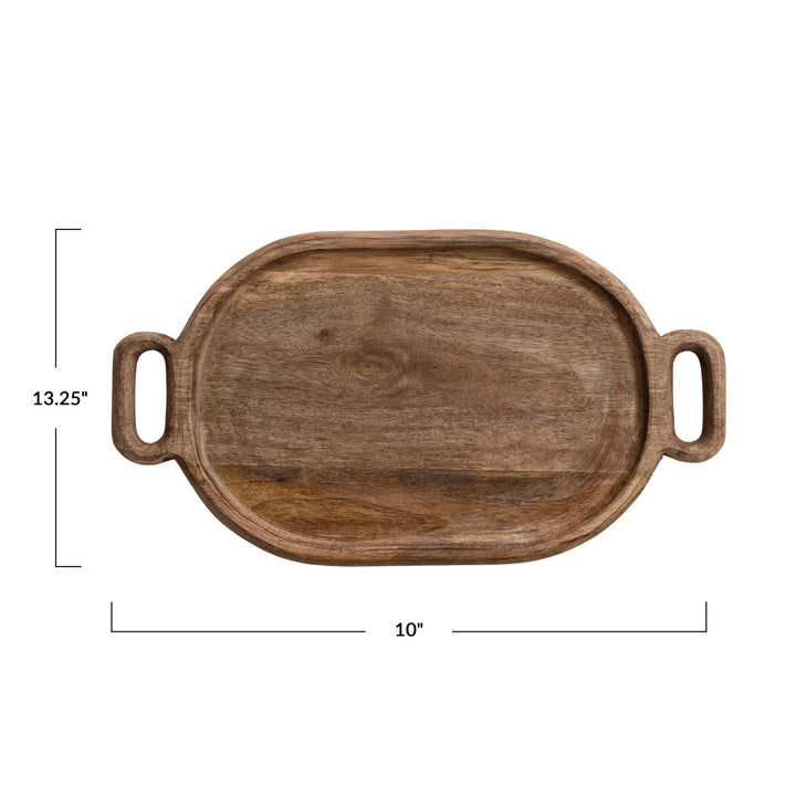Oval Mango Wood Tray