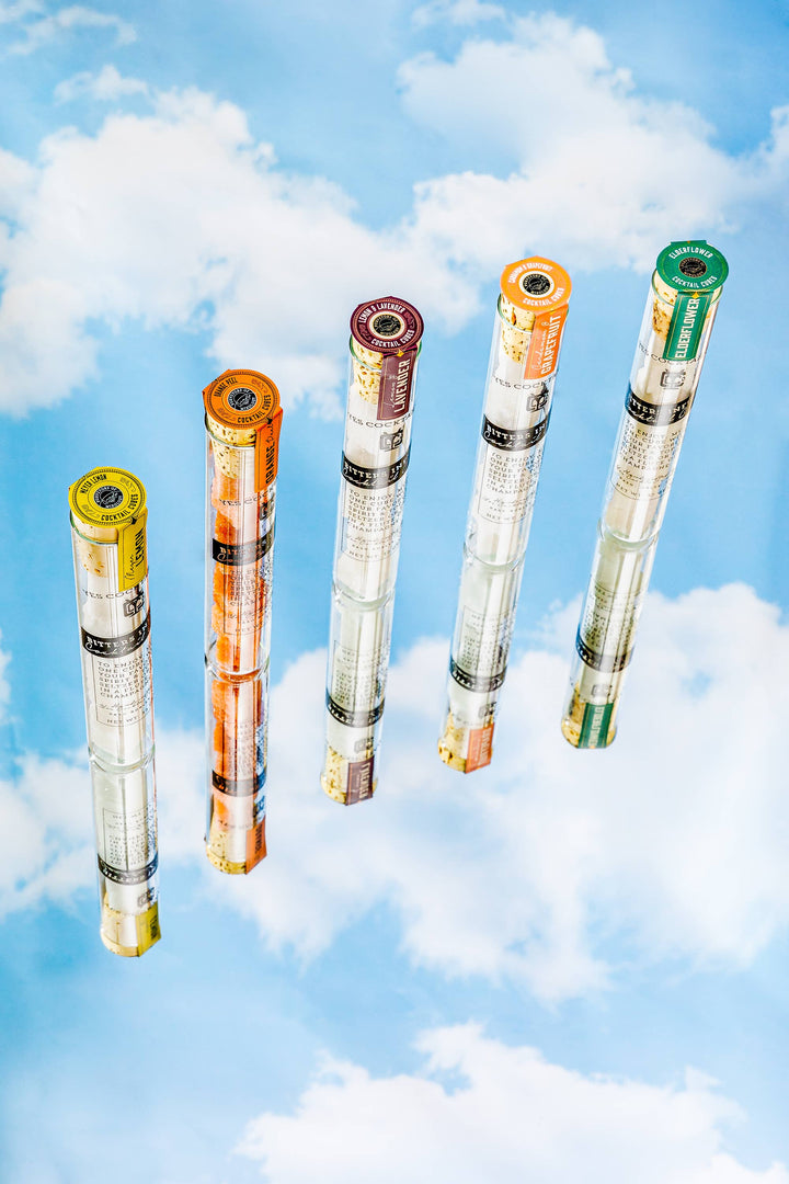 Elderflower Bitters Infused Champagne & Cocktail Cubes