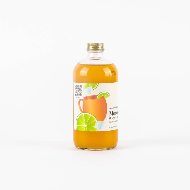 Moscow Mule (Ginger & Lime) Natural Cocktail and Mocktail Mixer, 16 fl oz