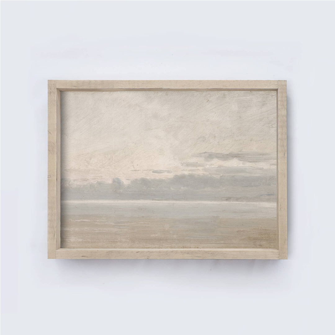 Abstract Coastal Sea Vintage Art Print