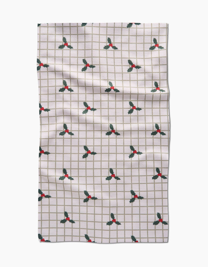 Merry And Plaid Geometry Towel