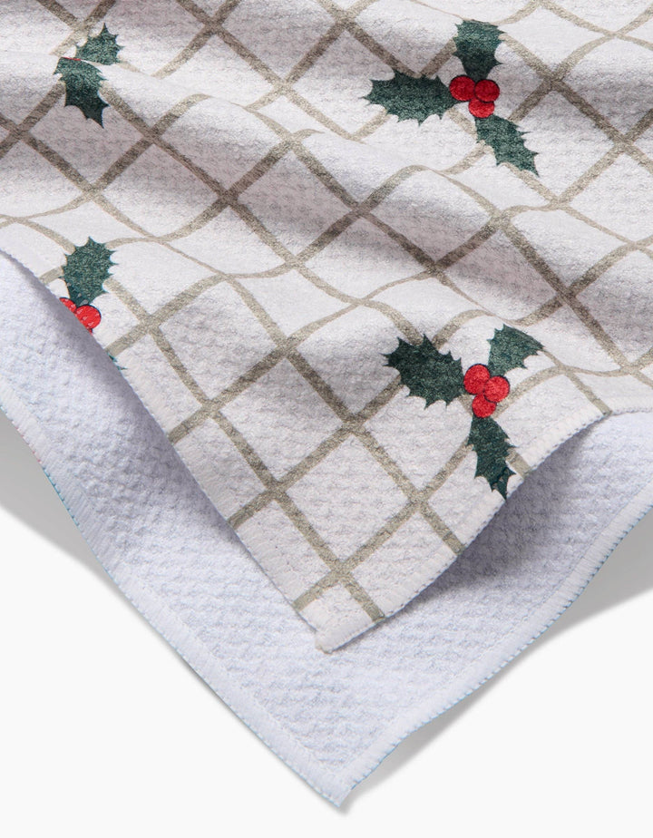 Merry And Plaid Geometry Towel