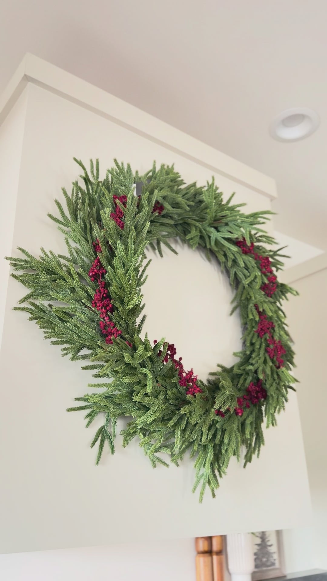 Norfolk Full Real Touch Wreath - 34"