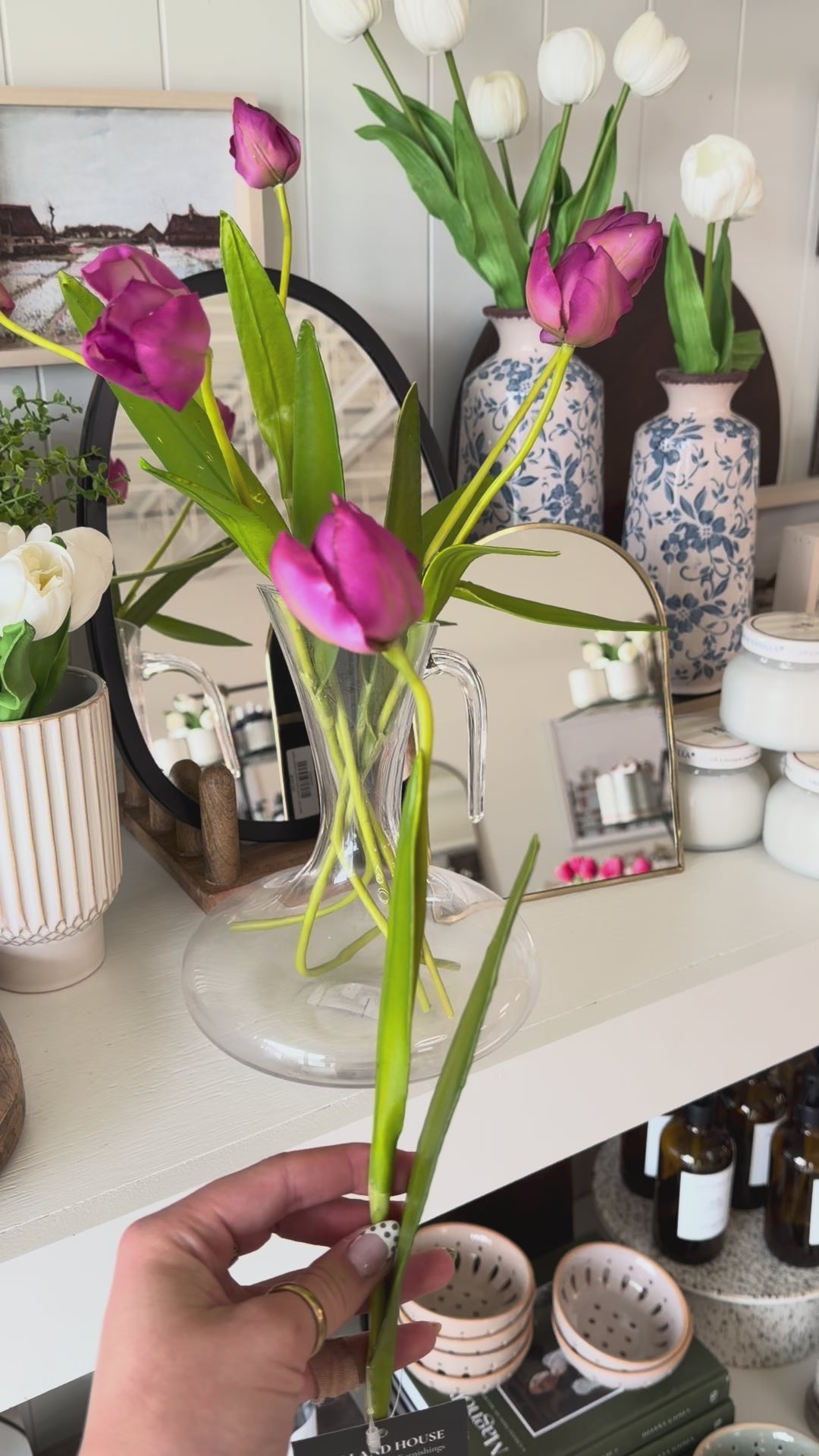 Mini Purple Tulip Spray