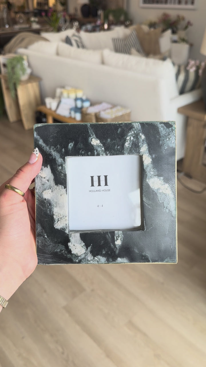 4x6 Black Marble Picture Frame