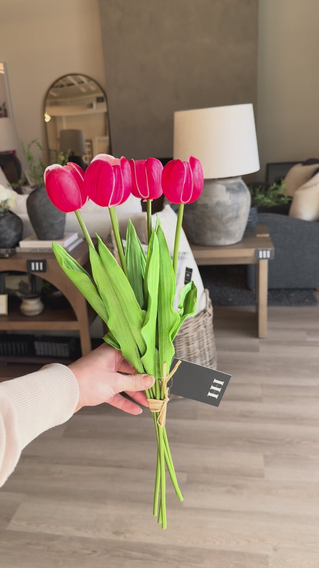 Bright Pink Tulip Stems