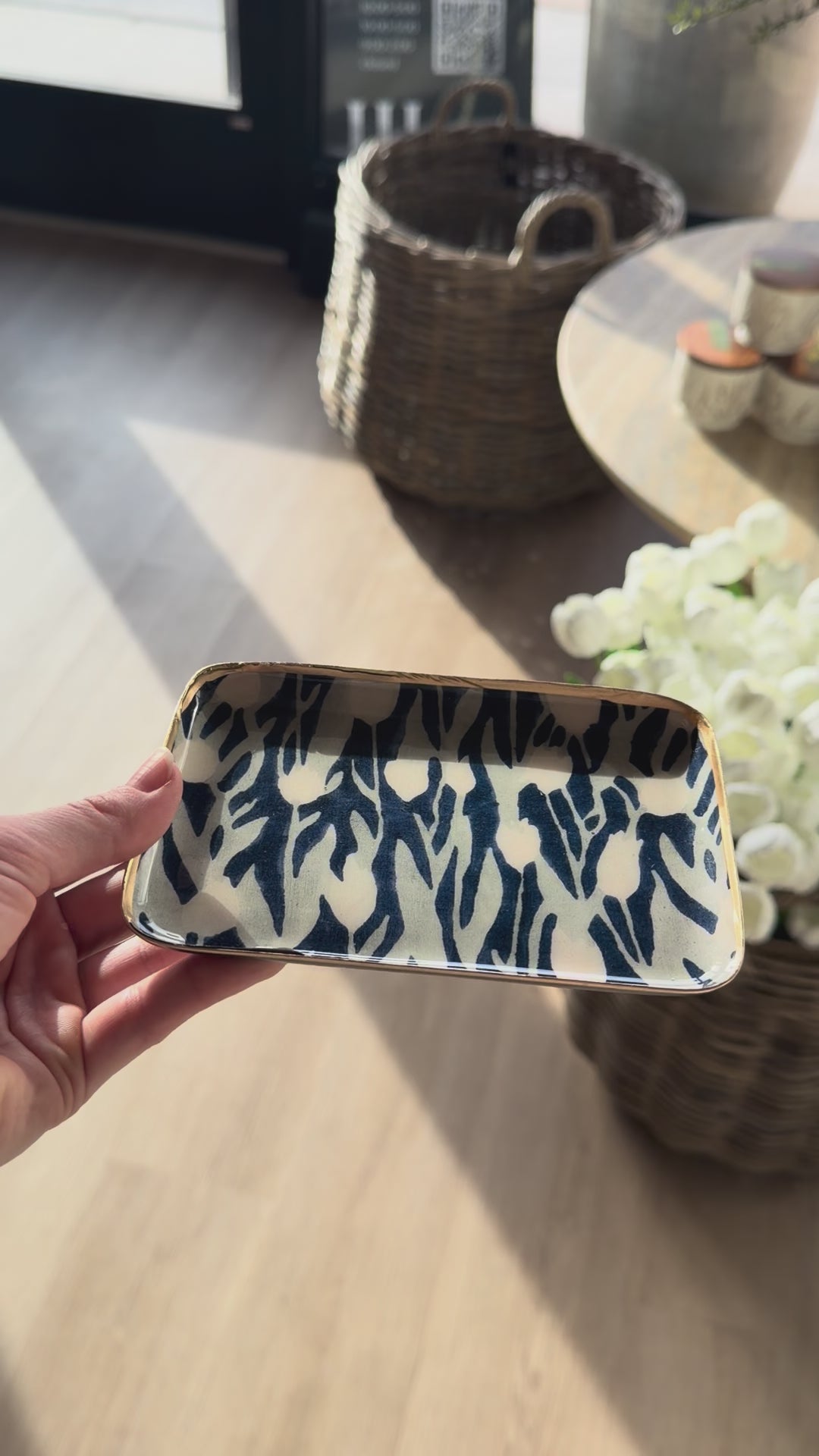 Madhavi Decorative Enameled Tray