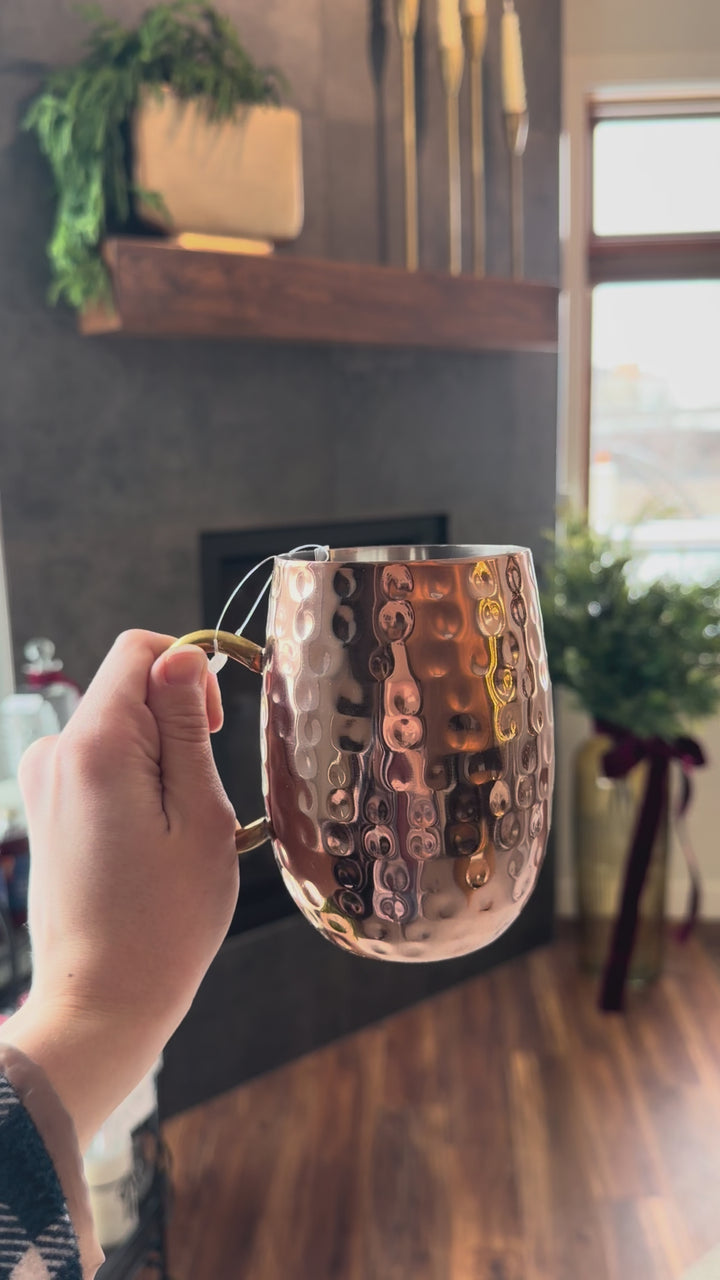Hammered Mule Mugs