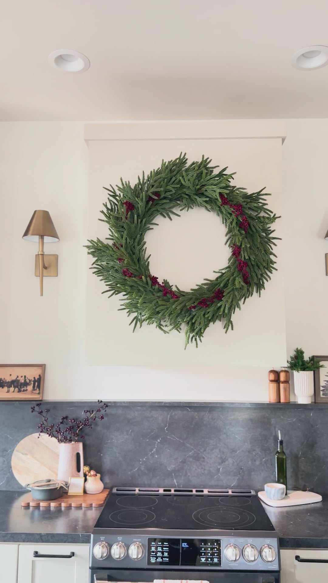 Norfolk Full Real Touch Wreath - 34"