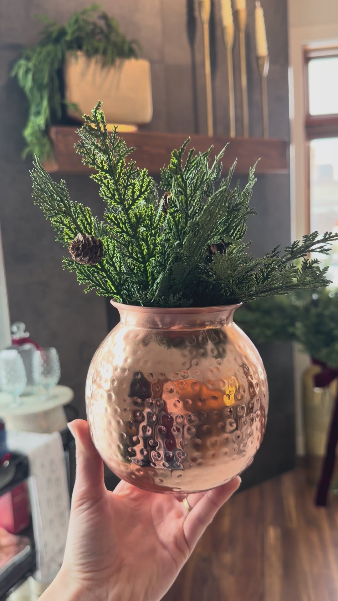 Copper Hammered Pot